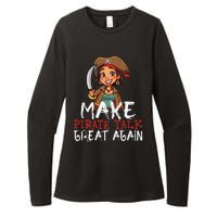 Make Pirate Talk Great Again Funny Kamala Talk Like A Pirate Womens CVC Long Sleeve Shirt