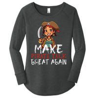 Make Pirate Talk Great Again Funny Kamala Talk Like A Pirate Women's Perfect Tri Tunic Long Sleeve Shirt