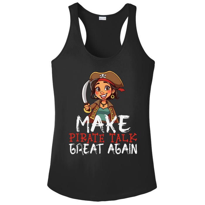 Make Pirate Talk Great Again Funny Kamala Talk Like A Pirate Ladies PosiCharge Competitor Racerback Tank