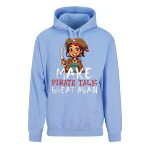 Make Pirate Talk Great Again Funny Kamala Talk Like A Pirate Unisex Surf Hoodie