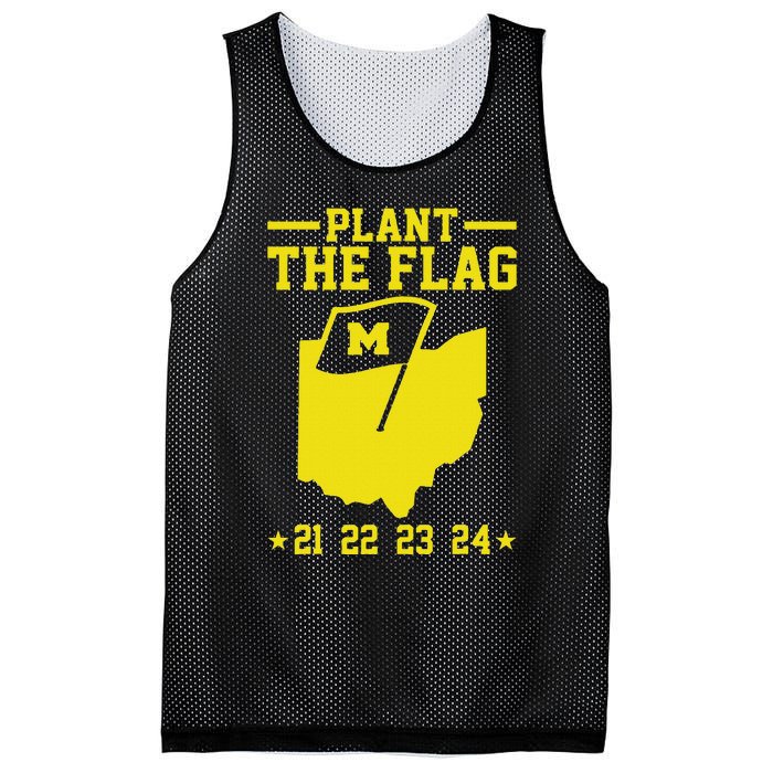 Michigan Plant The Flag 21 22 23 24 Mesh Reversible Basketball Jersey Tank