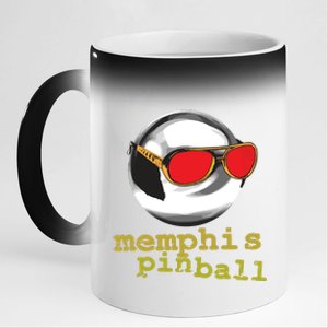 Memphis Pinball Takin' Care Of Business Shades 11oz Black Color Changing Mug