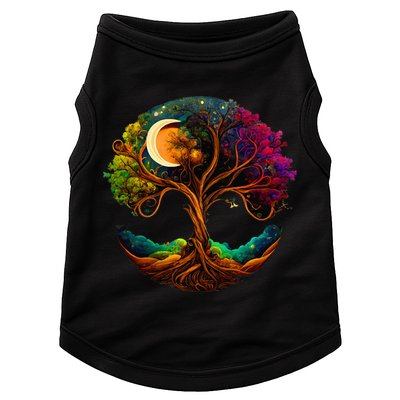 Moon Phases Tree Of Life Doggie Tank