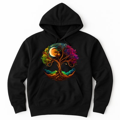 Moon Phases Tree Of Life Hoodie