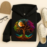 Moon Phases Tree Of Life Hoodie