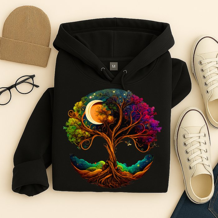 Moon Phases Tree Of Life Hoodie