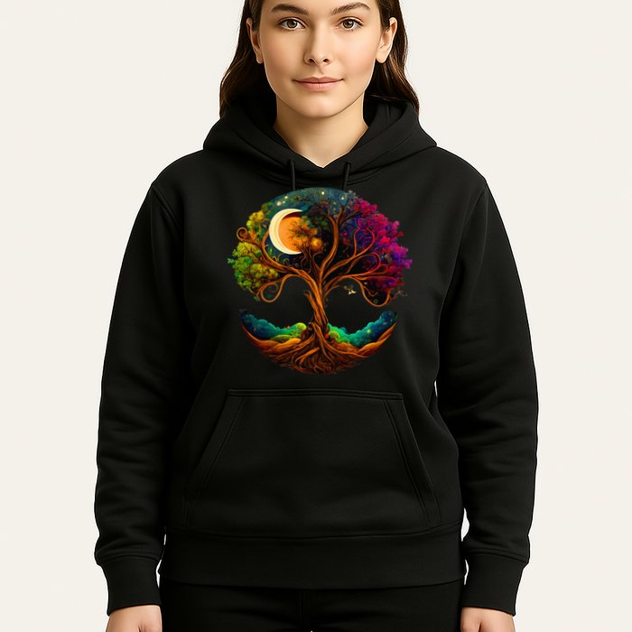 Moon Phases Tree Of Life Hoodie
