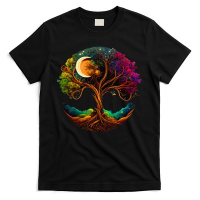 Moon Phases Tree Of Life T-Shirt