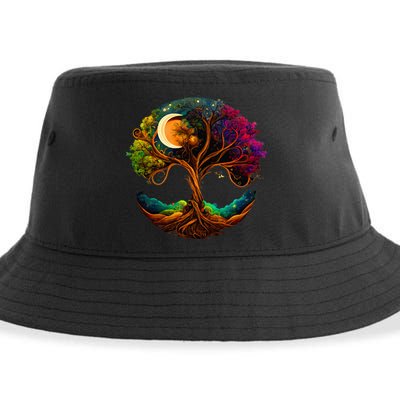 Moon Phases Tree Of Life Sustainable Bucket Hat