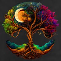 Moon Phases Tree Of Life Hat