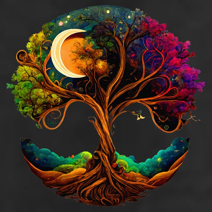Moon Phases Tree Of Life Hat