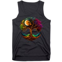 Moon Phases Tree Of Life Tank Top