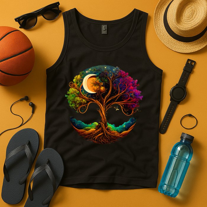 Moon Phases Tree Of Life Tank Top