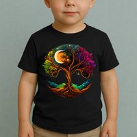 Moon Phases Tree Of Life Toddler T-Shirt