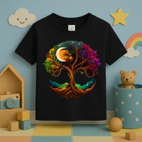 Moon Phases Tree Of Life Toddler T-Shirt