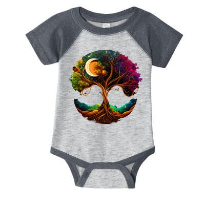 Moon Phases Tree Of Life Infant Baby Jersey Bodysuit