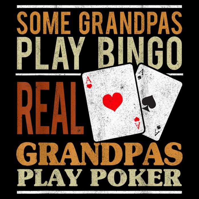 Mens Poker Texas Holdem Real Grandpas Play Poker Funny Granddad Baby Bodysuit