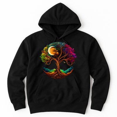 Moon Phases Tree Of Life Hoodie