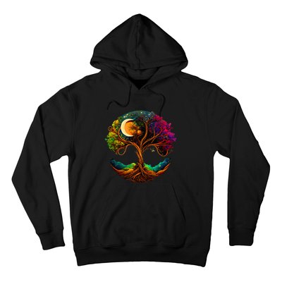 Moon Phases Tree Of Life Hoodie