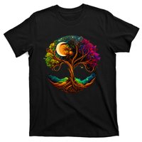 Moon Phases Tree Of Life T-Shirt