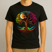 Moon Phases Tree Of Life T-Shirt