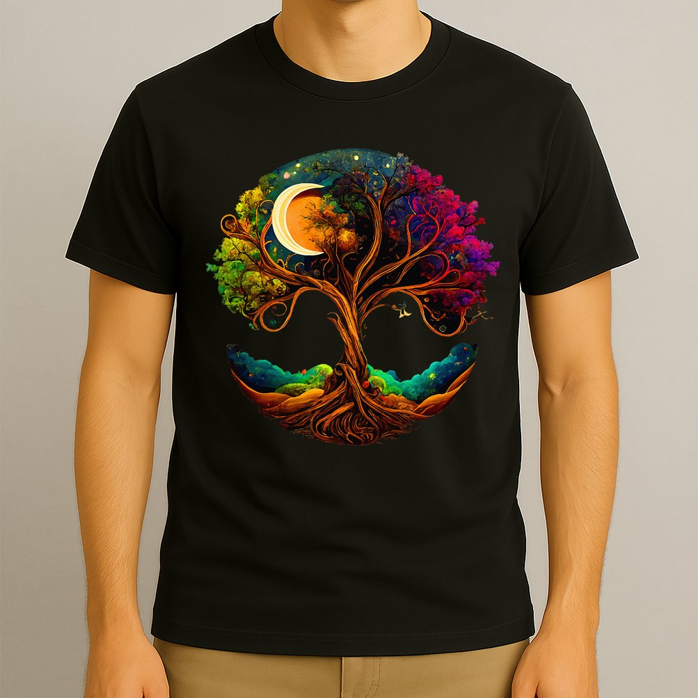Moon Phases Tree Of Life T-Shirt
