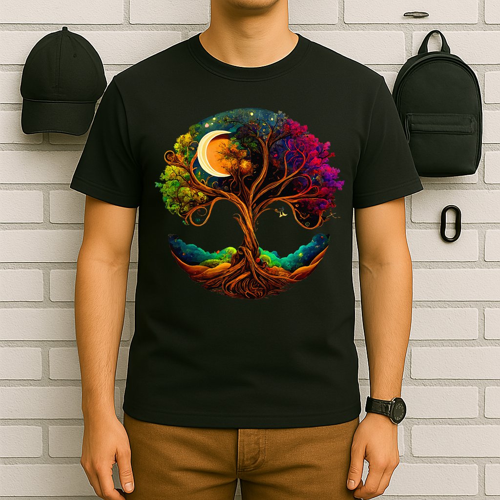 Moon Phases Tree Of Life T-Shirt