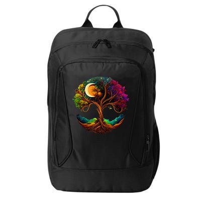 Moon Phases Tree Of Life City Backpack