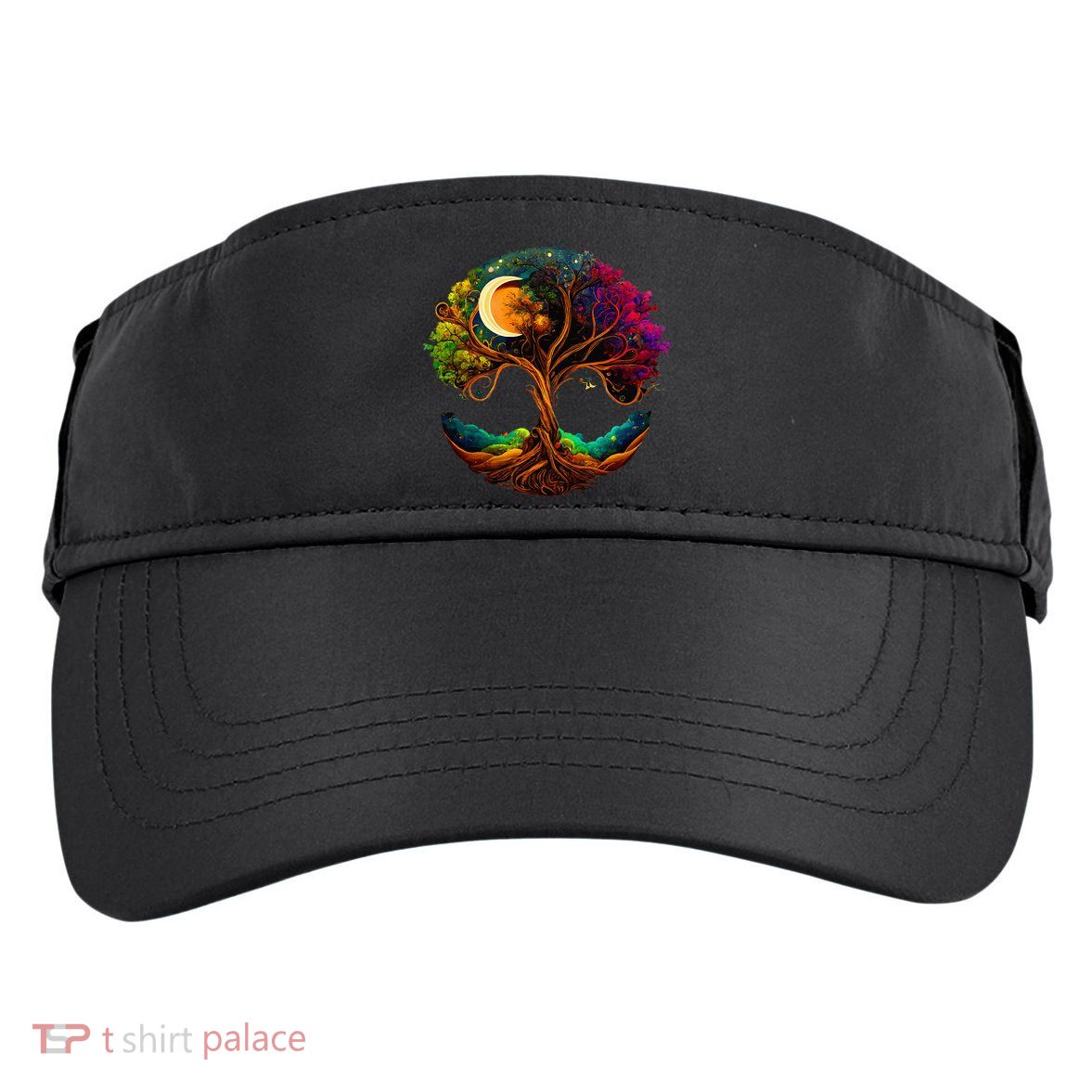 Moon Phases Tree Of Life Adult Drive Performance Visor