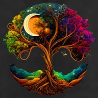 Moon Phases Tree Of Life Tumbler