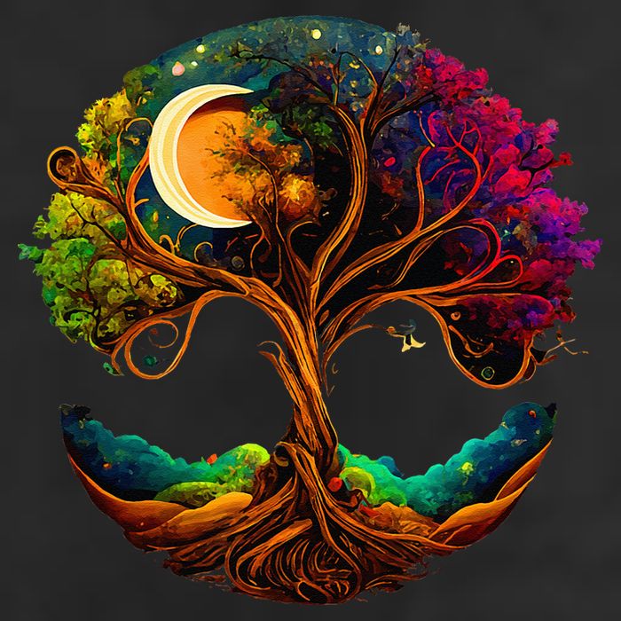 Moon Phases Tree Of Life Tumbler