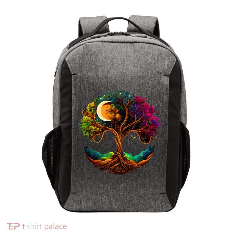 Moon Phases Tree Of Life Vector Backpack