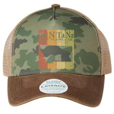Montana Periodic Table Elements State Of Montana Map Legacy Tie Dye Trucker Hat
