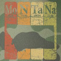 Montana Periodic Table Elements State Of Montana Map Legacy Tie Dye Trucker Hat