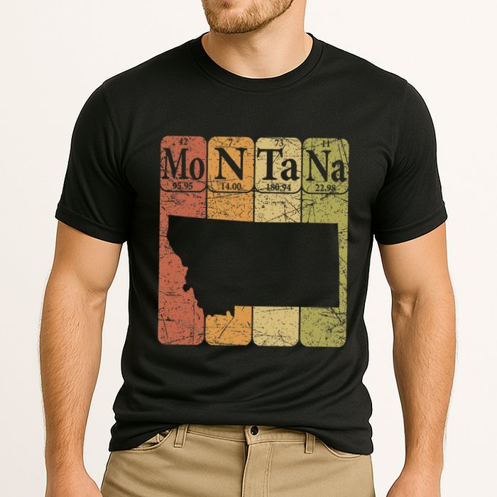 Montana Periodic Table Elements State Of Montana Map Performance Shirt