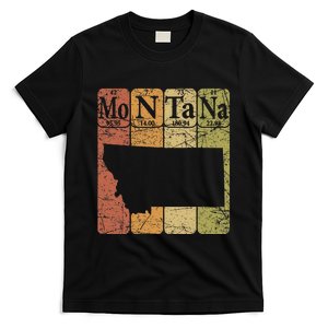 Montana Periodic Table Elements State Of Montana Map T-Shirt