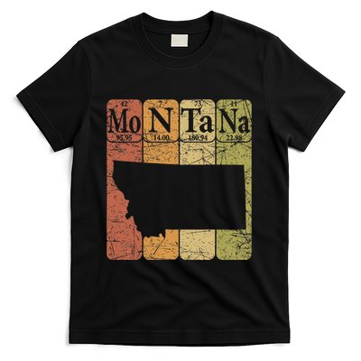 Montana Periodic Table Elements State Of Montana Map T-Shirt