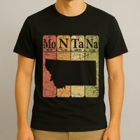 Montana Periodic Table Elements State Of Montana Map T-Shirt