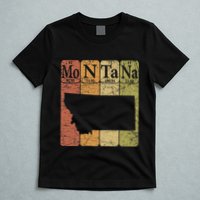 Montana Periodic Table Elements State Of Montana Map T-Shirt