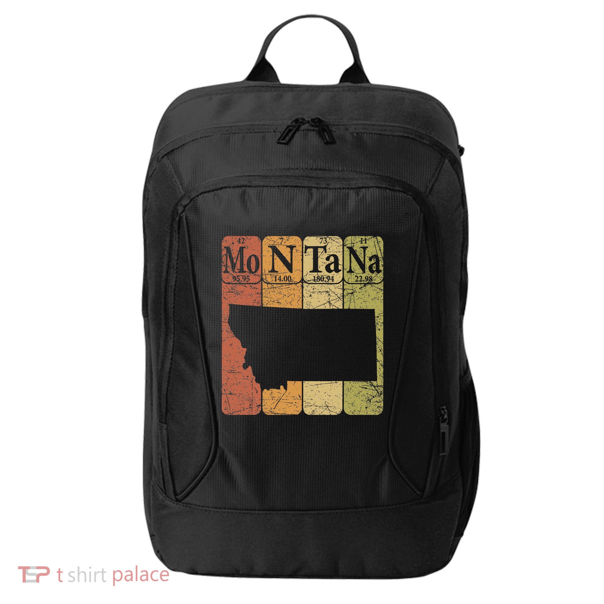Montana Periodic Table Elements State Of Montana Map City Backpack