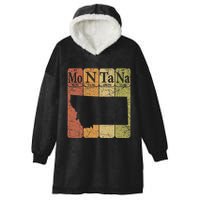 Montana Periodic Table Elements State Of Montana Map Hooded Wearable Blanket