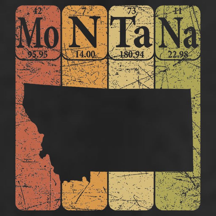 Montana Periodic Table Elements State Of Montana Map 15oz Campfire Ceramic Mug