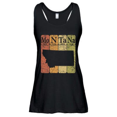 Montana Periodic Table Elements State Of Montana Map Ladies Essential Flowy Tank