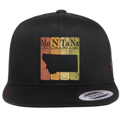 Montana Periodic Table Elements State Of Montana Map Flatbill Hat