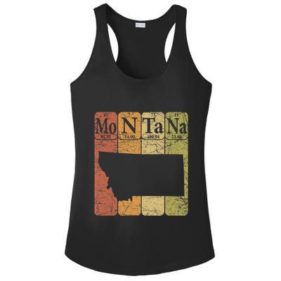 Montana Periodic Table Elements State Of Montana Map Ladies PosiCharge Competitor Racerback Tank