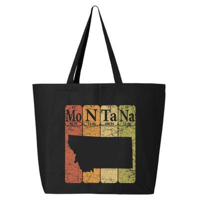 Montana Periodic Table Elements State Of Montana Map 25L Jumbo Tote