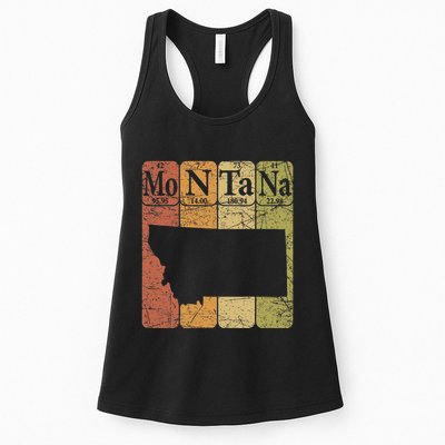 Montana Periodic Table Elements State Of Montana Map Womens Tank Top