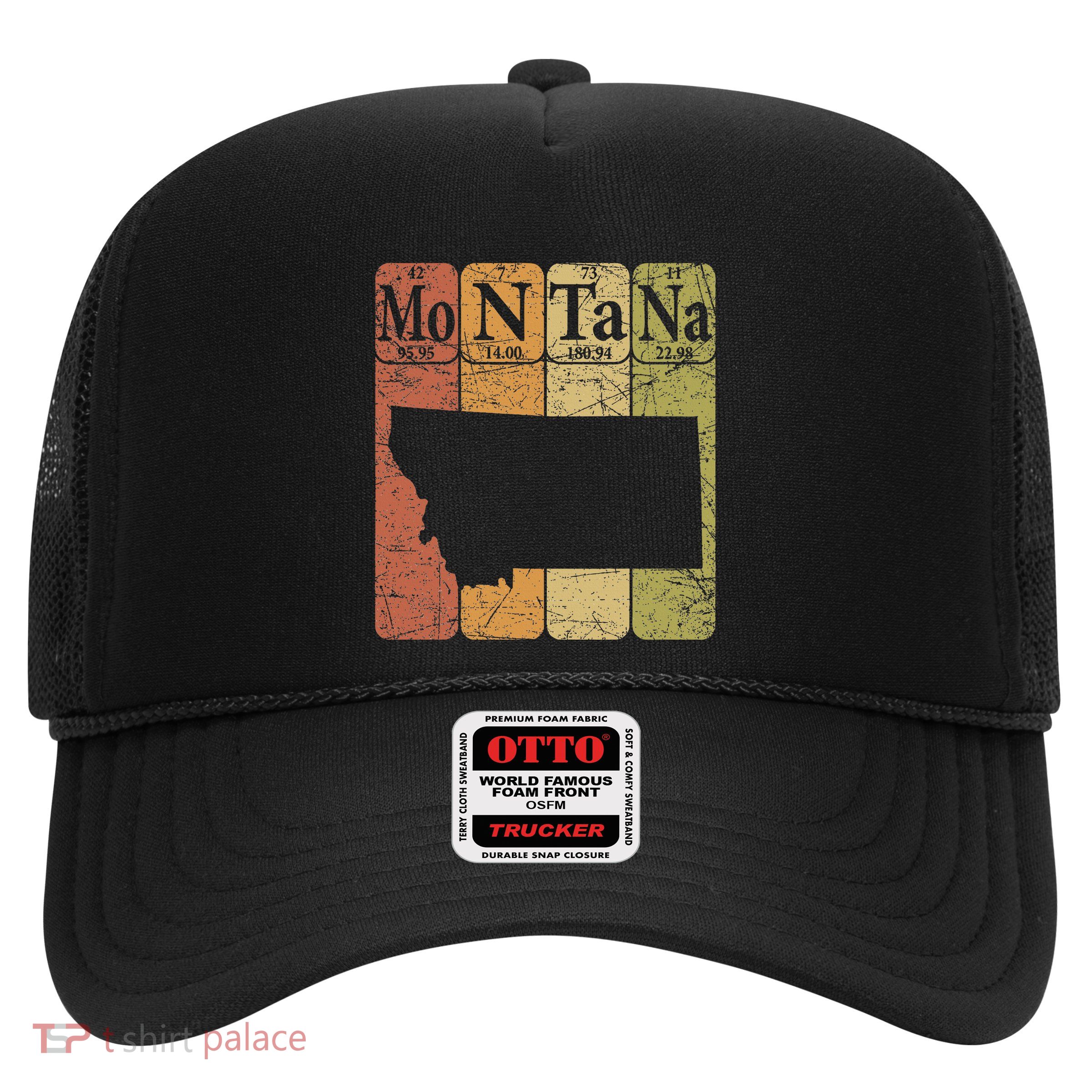 Montana Periodic Table Elements State Of Montana Map Trucker Hat