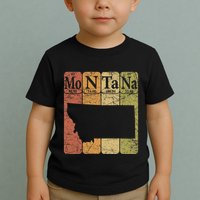 Montana Periodic Table Elements State Of Montana Map Toddler T-Shirt