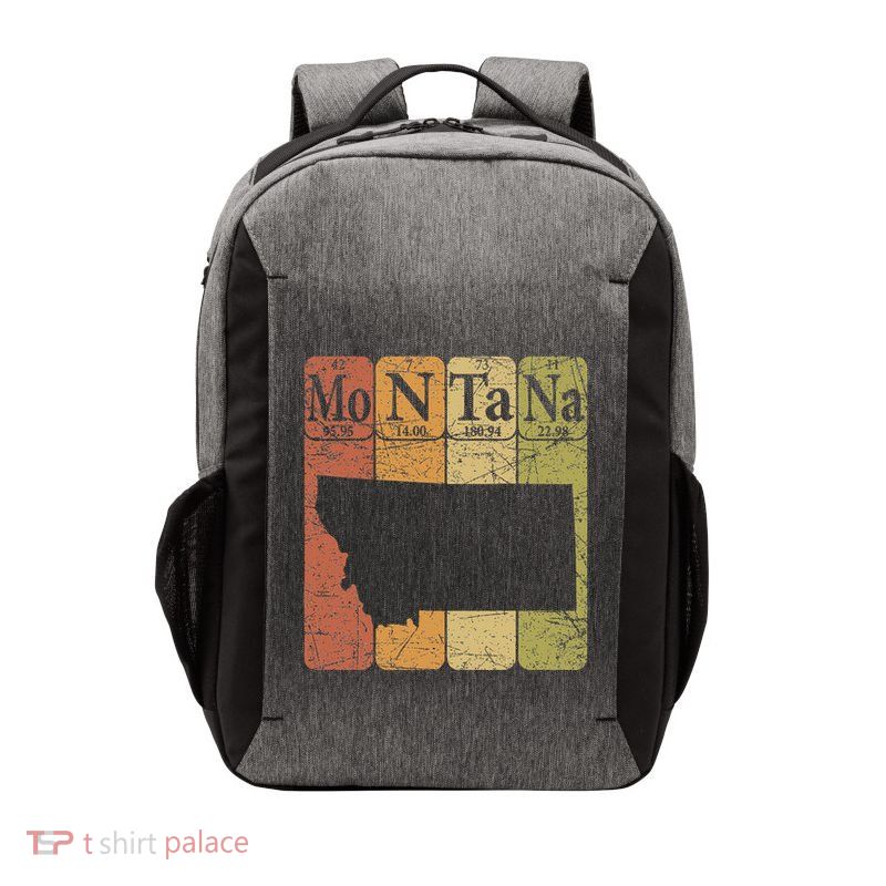 Montana Periodic Table Elements State Of Montana Map Vector Backpack